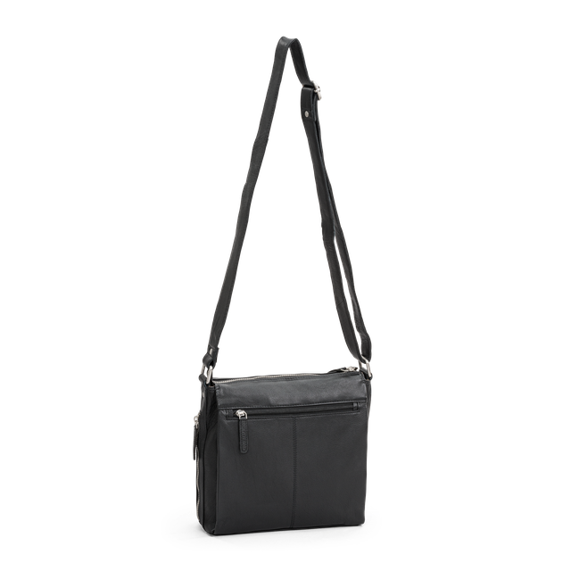 Crossover skulderveske skinn