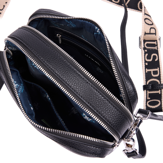 Mansion double zip crossbody-veske