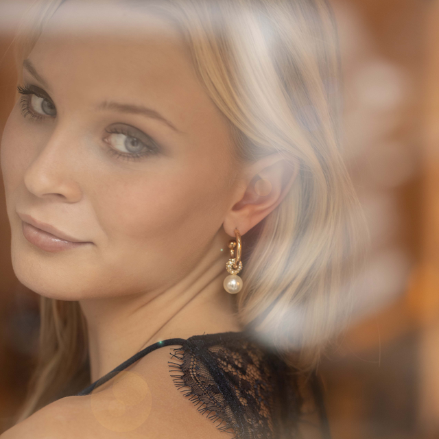 Jane øreringer, perle