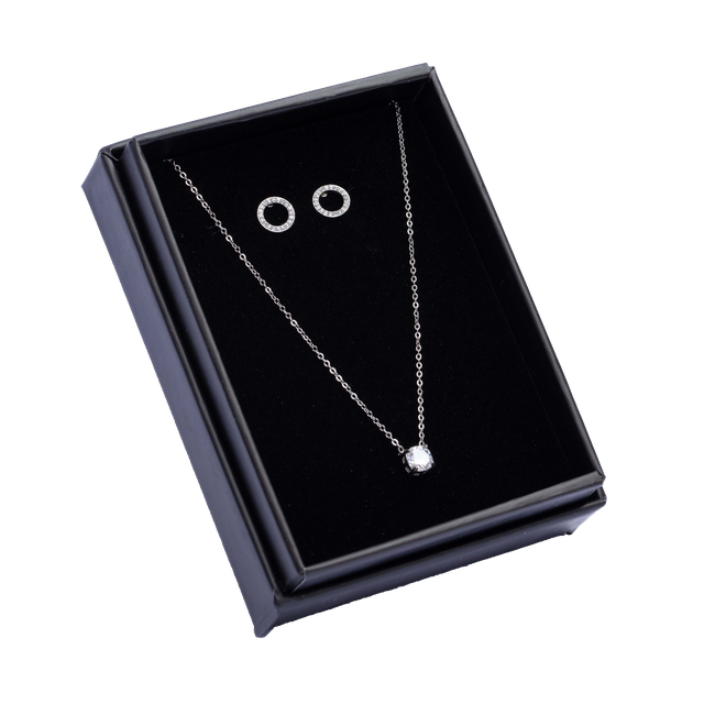 Smykker i sett, halskjede og øredobber