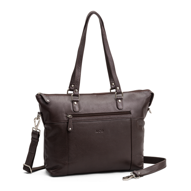 Tote bag i skinn til pc 13,3"