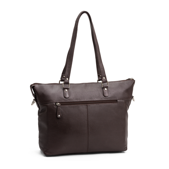 Tote bag i skinn til pc 13,3"