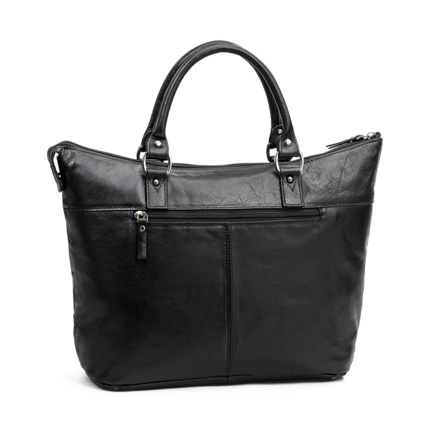 Håndveske i skinn 12,9"