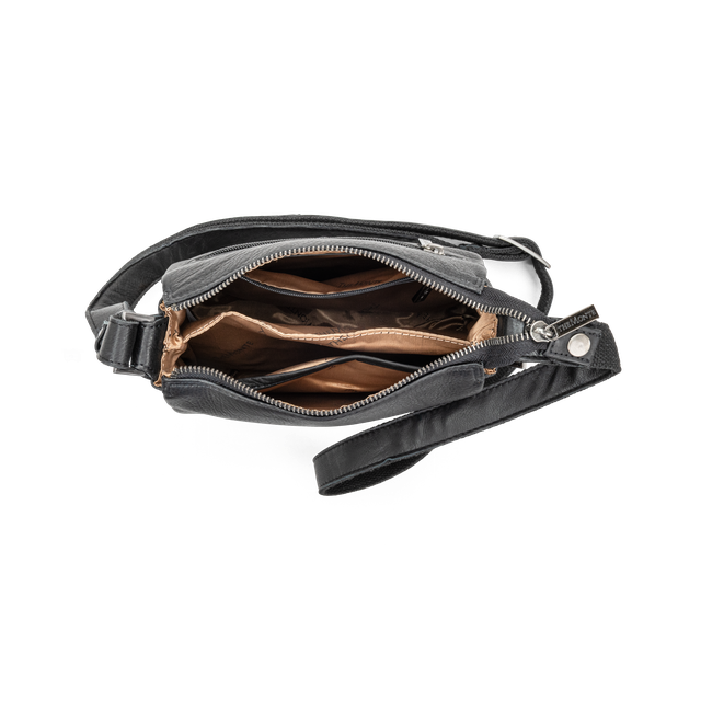 Crossbody-veske i skinn