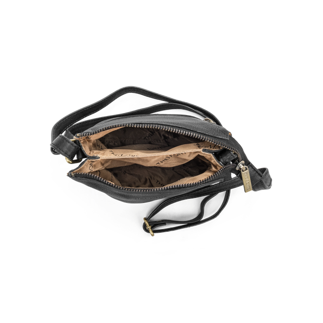 Crossbody-veske i skinn