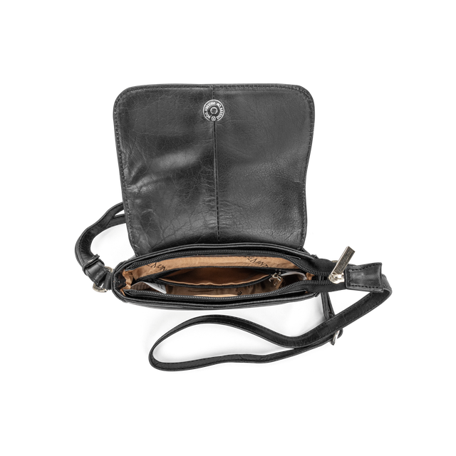 Crossbody-veske i skinn