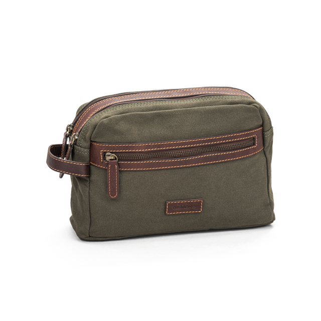 Toalettmappe i skinn