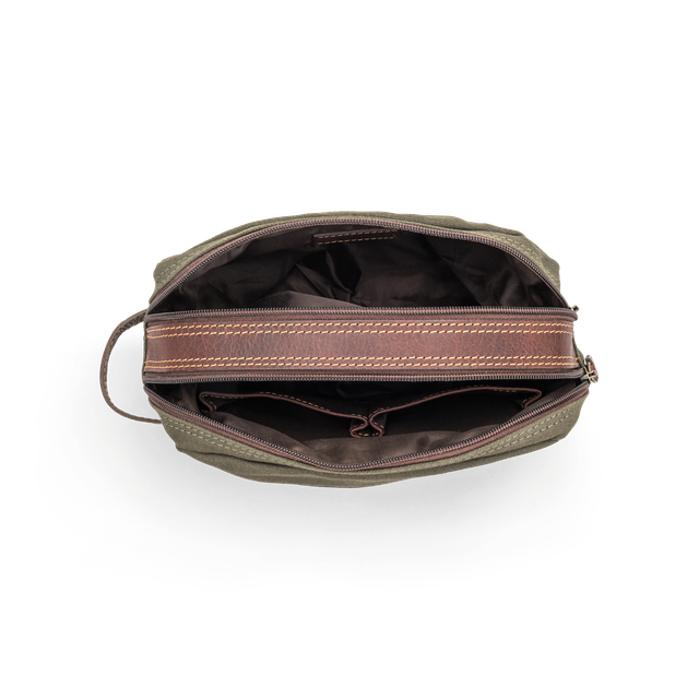 Toalettmappe i skinn