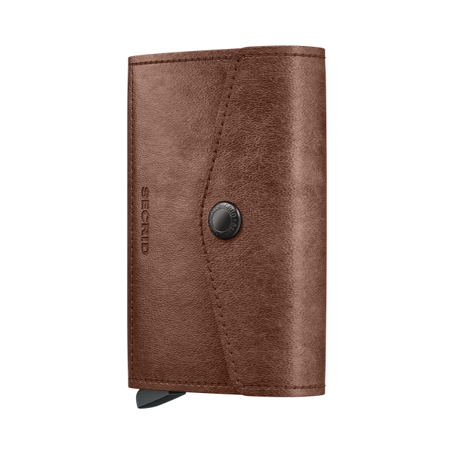 Envelope wallet vintage Cognac