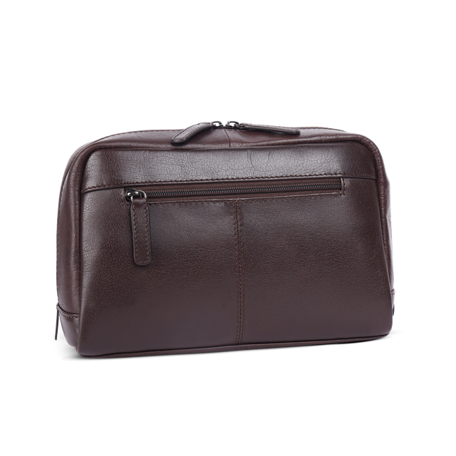 Toalettmappe i skinn