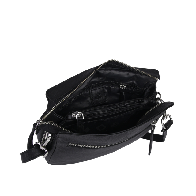 Bari Alfrida crossbody-veske skinn