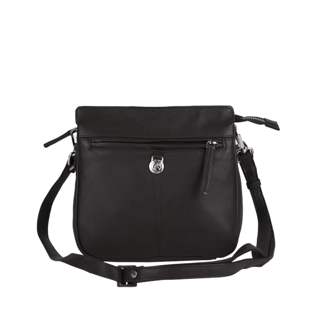 Bari Alfrida crossbody-veske skinn