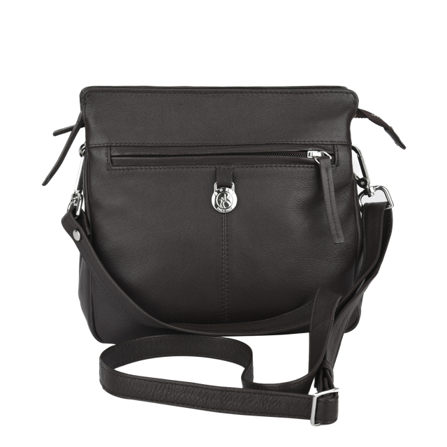 Bari Alfrida crossbody-veske skinn