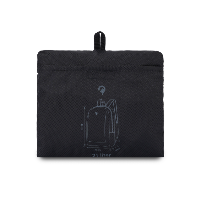 Sammenleggbar ryggsekk, 21 L