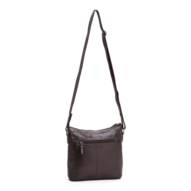 Crossbody-veske i skinn