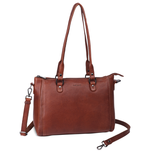Tote bag medium i skinn
