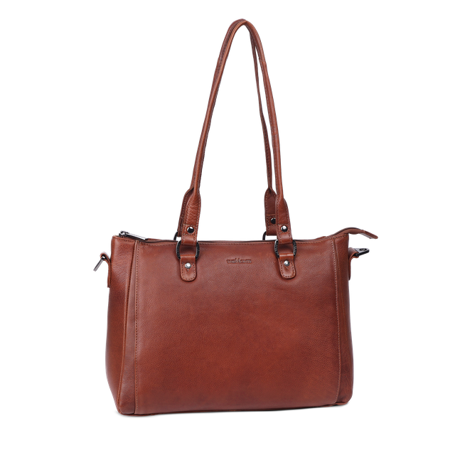 Tote bag medium i skinn