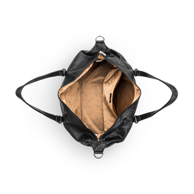 Weekend bag i skinn, 35 L