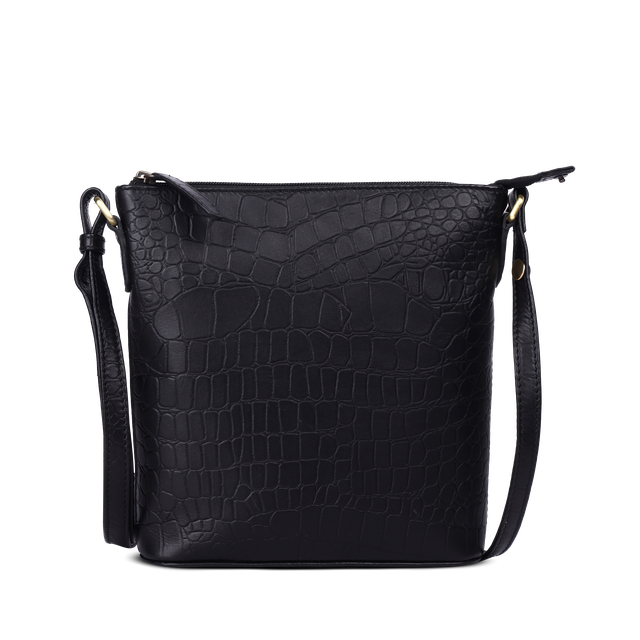 Skulderveske crossbody medium i skinn