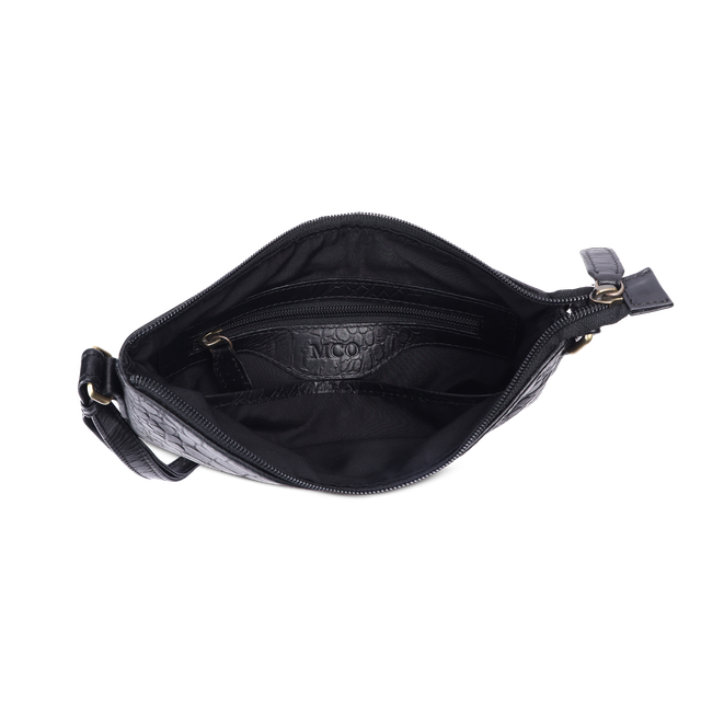 Skulderveske crossbody medium i skinn