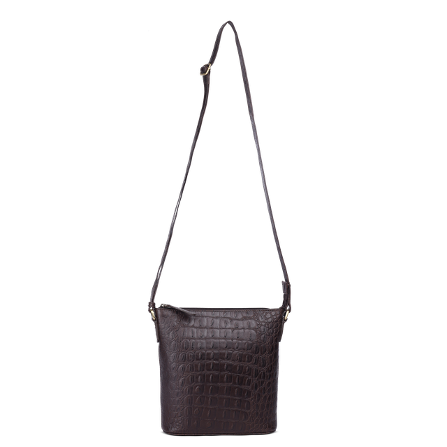 Skulderveske crossbody medium i skinn