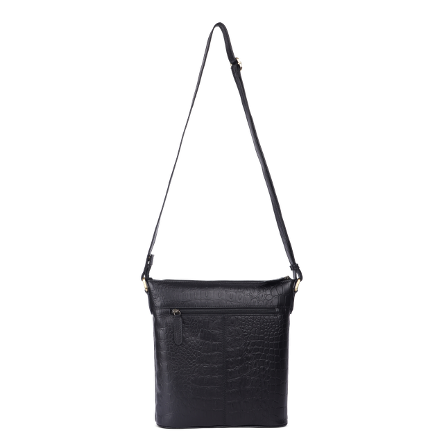 Skulderveske crossbody medium i skinn