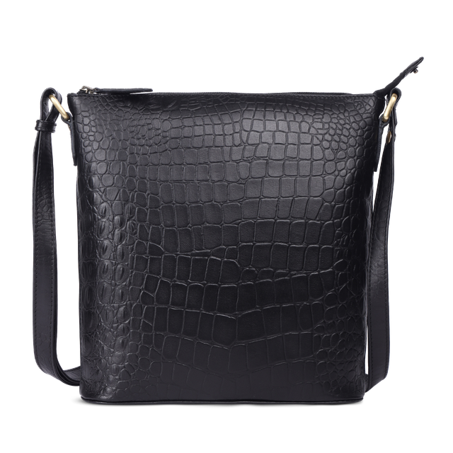 Skulderveske crossbody medium i skinn