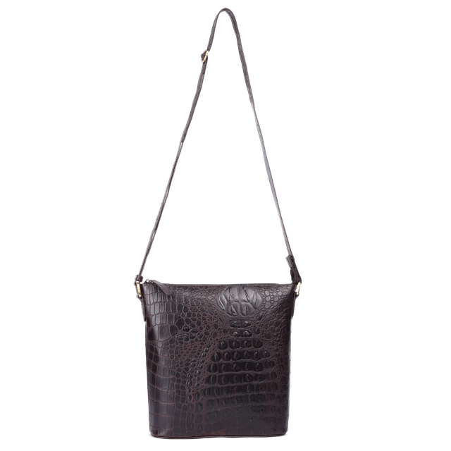 Skulderveske crossbody medium i skinn