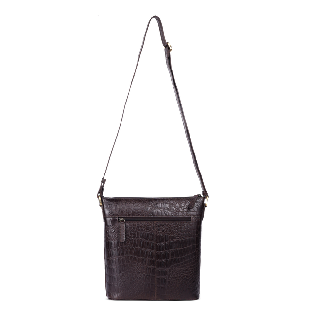 Skulderveske crossbody medium i skinn