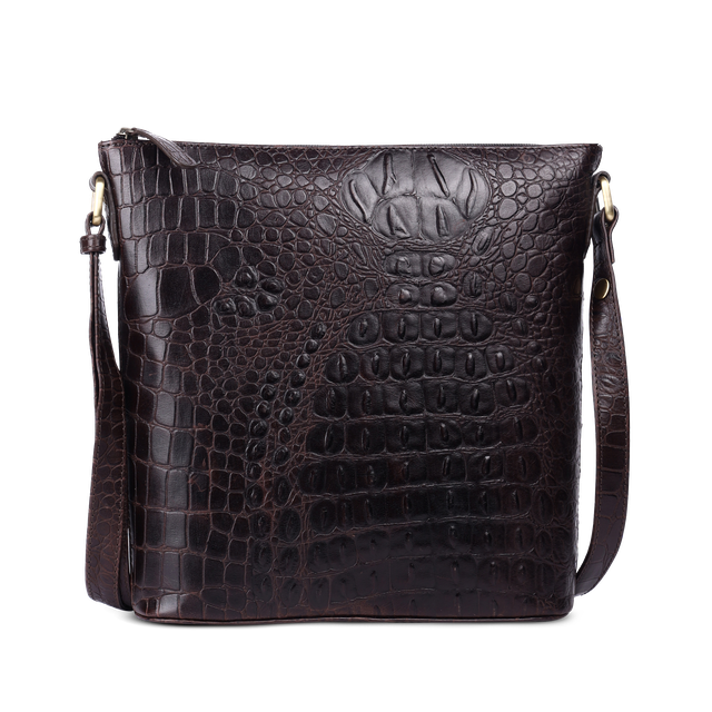 Skulderveske crossbody medium i skinn