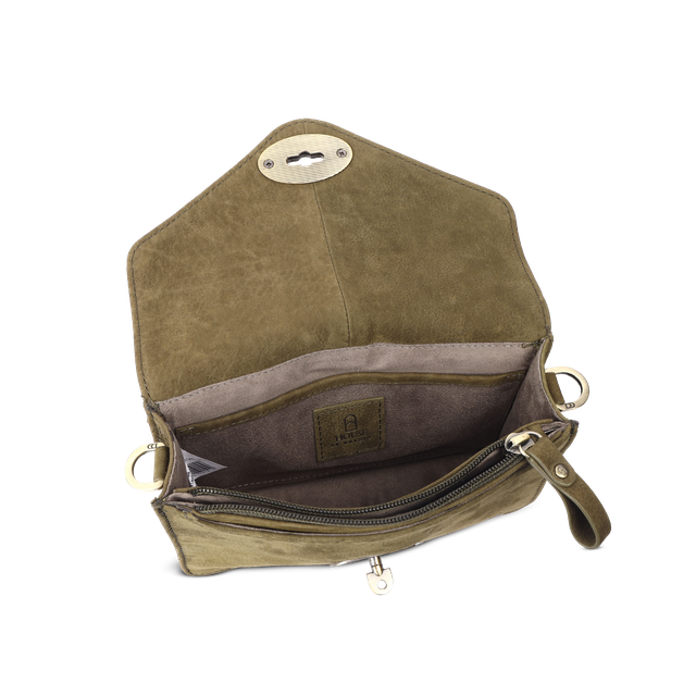 Chic Boho skulderveske i skinn