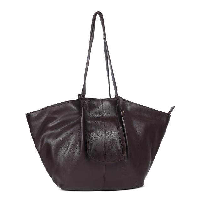 Chic Boho tote bag i skinn