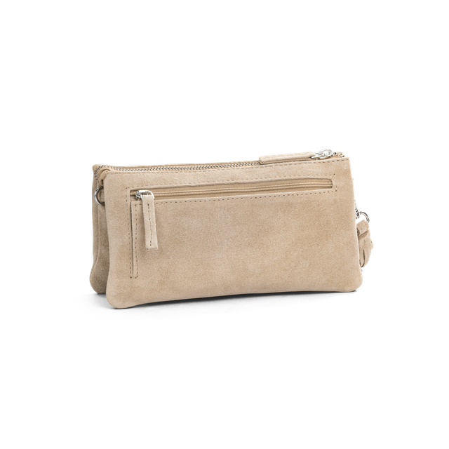 Suede clutch