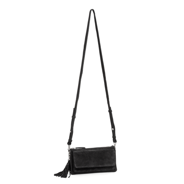 Suede clutch