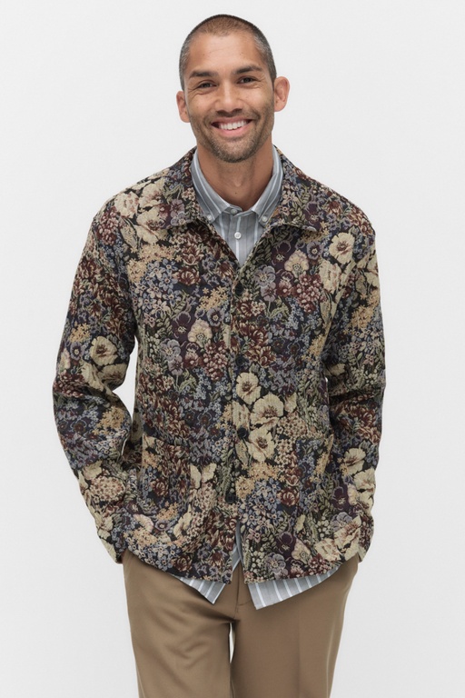 Hugh jacquard over BLACK