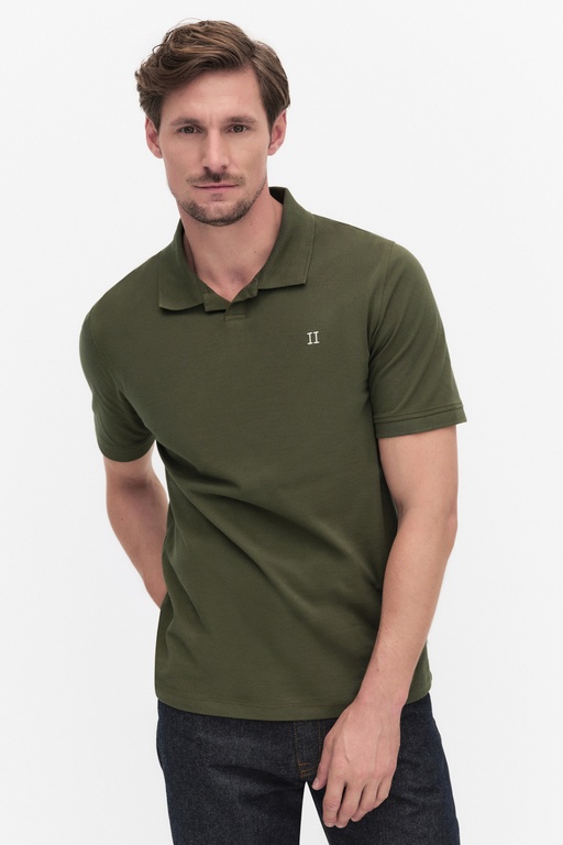 Albert pique polo OLIVE NIGHT