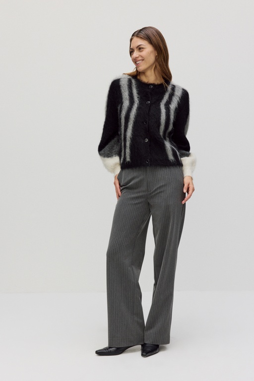 Joellegz mw pants GREY PINSTRIPE