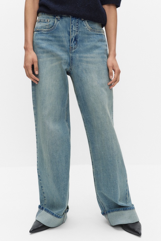 Gzsara hw wide jeans WASHED BLUE