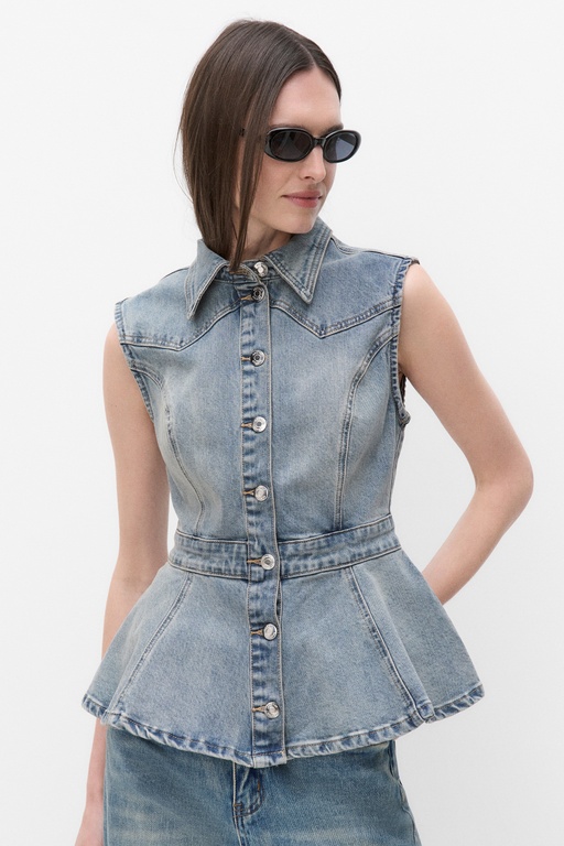 Gznoma sl shirt VINTAGE BLUE