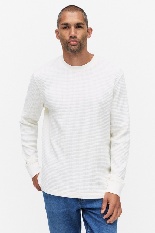Ls waffle tee Ls waffle tee ECRU