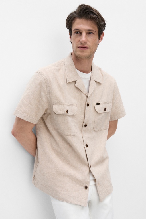 Ss utility camp shir WHEAT