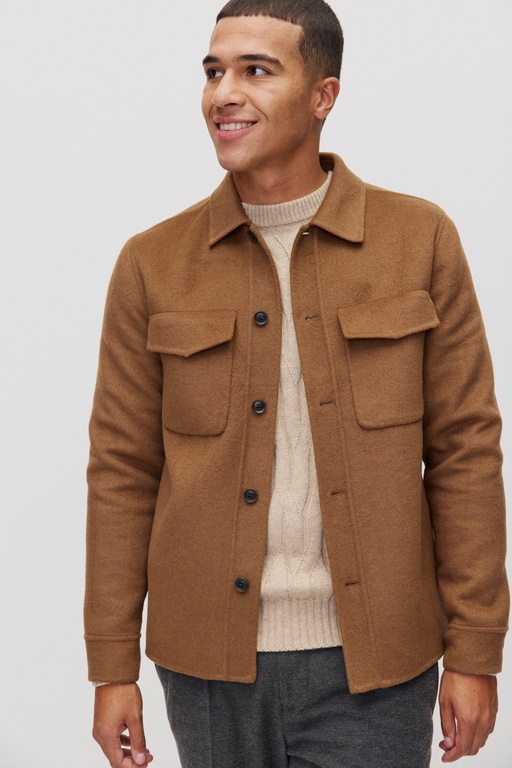 Alan wool overshirt Alan wool overshirt Mid Brown