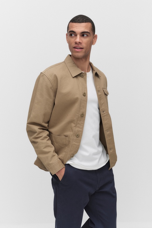 Axel shirt jacket Axel shirt jacket DARK BEIGE MEL