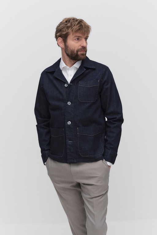 Gaston denim overshirt Gaston denim overshirt DARK BLUE RINSE