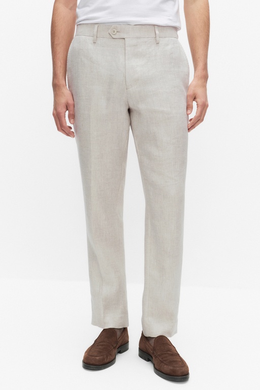 Nino linen trousers BEIGE MELANGE