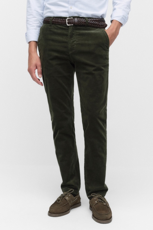 Brian cord chinos BOTTLE GREEN