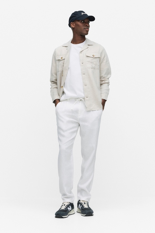 Noah linen trousers WHITE