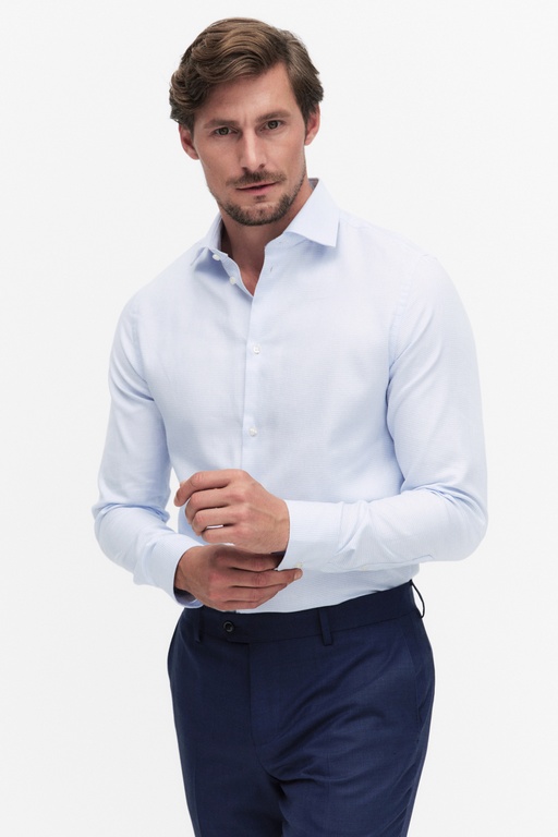 Leon check shirt Leon check shirt LT BLUE CHECK