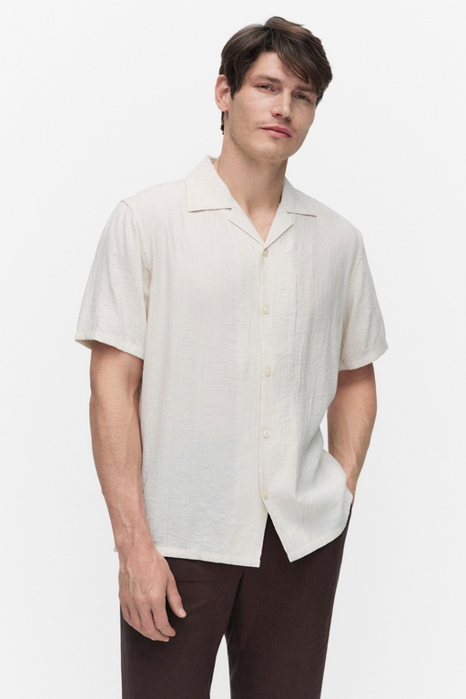 Luc crinkle shirt Luc crinkle shirt OFF WHITE