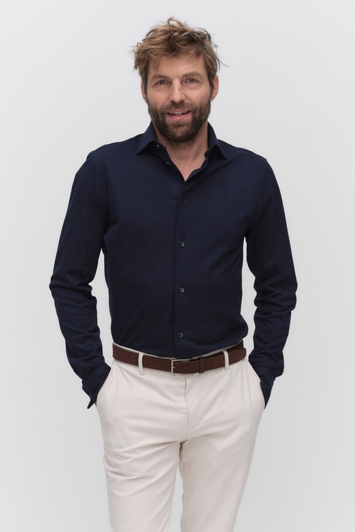 Baker pique shirt NAVY